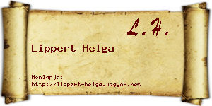Lippert Helga névjegykártya